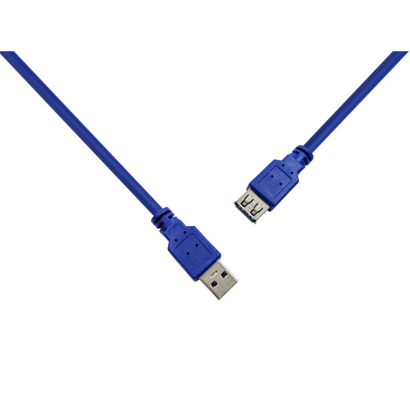 Кабель ProLogix USB - USB V 3.0 (M/F), 1.8 м, синій (PR-USB-P-11-30-18m)