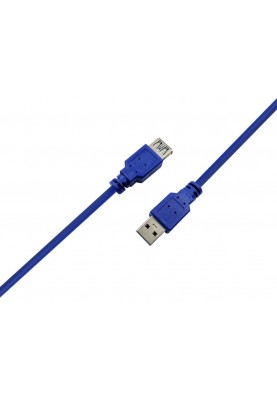 Кабель ProLogix USB - USB V 3.0 (M/F), 1.8 м, синій (PR-USB-P-11-30-18m)