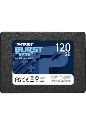 Накопичувач SSD  120GB Patriot Burst Elite 2.5" SATAIII TLC (PBE120GS25SSDR)
