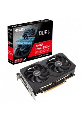 Відеокарта AMD Radeon RX 6500 XT 4GB GDDR6 Dual OC Asus (DUAL-RX6500XT-O4G)