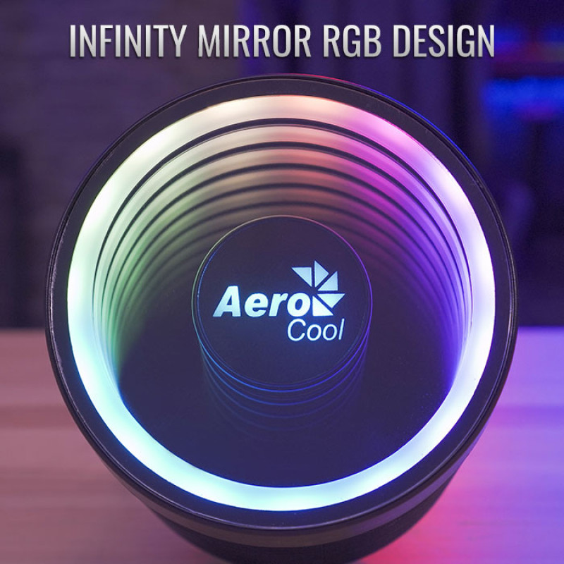 Кулер процессорный AeroCool Mirage 5, Intel:2066/2011/1200/1156/1155/1151/1150/775, AMD:AM4/AM3+/AM3/AM2+/AM2/FM2/FM1, 100 x 100 x 145 мм, 4-pin
