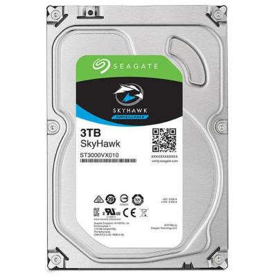 Накопичувач HDD SATA 3.0TB Seagate SkyHawk Surveillance 256MB (ST3000VX009)