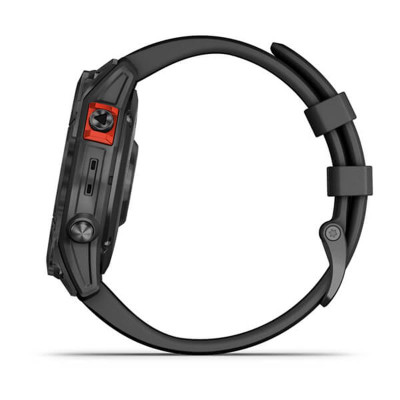 Смарт-годинник Garmin Fenix 7 Solar Slate Gray with Black Band (010-02540-11)