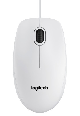 Миша Logitech B100 White (910-003360)