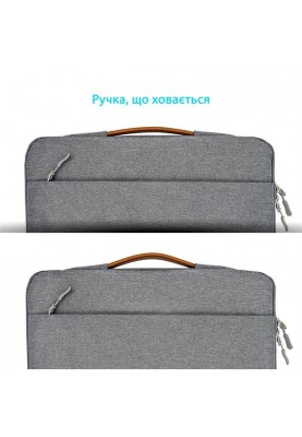 Чохол-сумка для ноутбука Grand-X SLX-15G 15" Grey