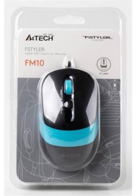 Миша A4Tech FM10 Black/Blue