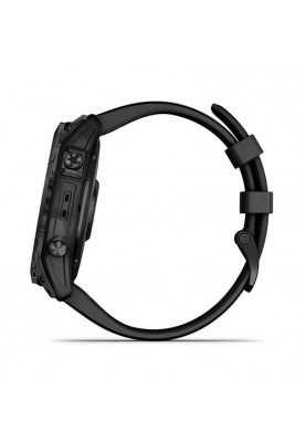 Смарт-годинник Garmin Fenix 7X Sapphire Solar Black DLC Titanium with Black Band (010-02541-22)