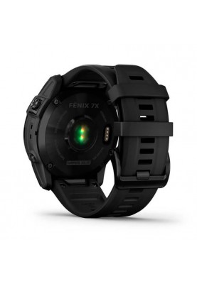 Смарт-годинник Garmin Fenix 7X Sapphire Solar Black DLC Titanium with Black Band (010-02541-22)