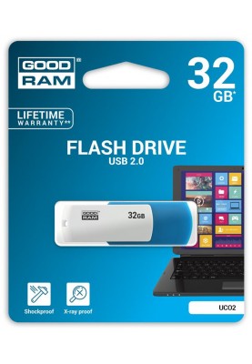 Флеш-накопичувач USB 32GB GOODRAM UCO2 (Colour Mix) Blue/White (UCO2-0320MXR11)