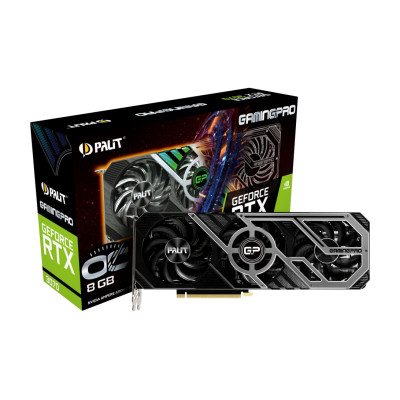 Відеокарта GF RTX 3070 8GB GDDR6 GamingPro OC V1 Palit (NE63070S19P2-1041A) (LHR)