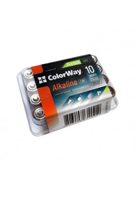 Батарейка ColorWay Alkaline Power AAA/LR03 Plactic Box 24шт