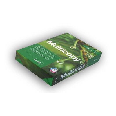 Папір Multicopy 80g/m2, A4, 500л, class A, білизна 168% CIE