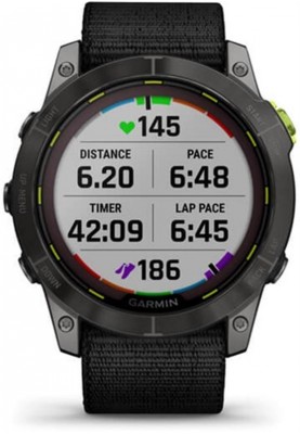 Смарт-годинник Garmin Enduro 2 Sapphire Carbon Gray DLC Titanium with Black UltraFit Nylon Strap (010-02754-00)