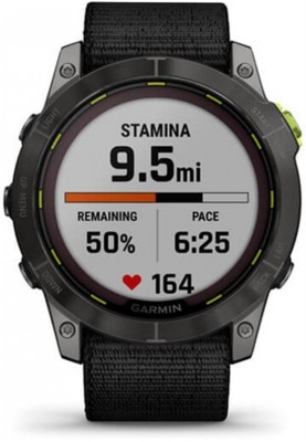 Смарт-годинник Garmin Enduro 2 Sapphire Carbon Gray DLC Titanium with Black UltraFit Nylon Strap (010-02754-00)