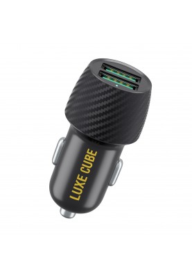 Автомобільний зарядний пристрій Luxe Cube 2USB 17W Black (8886668698498)
