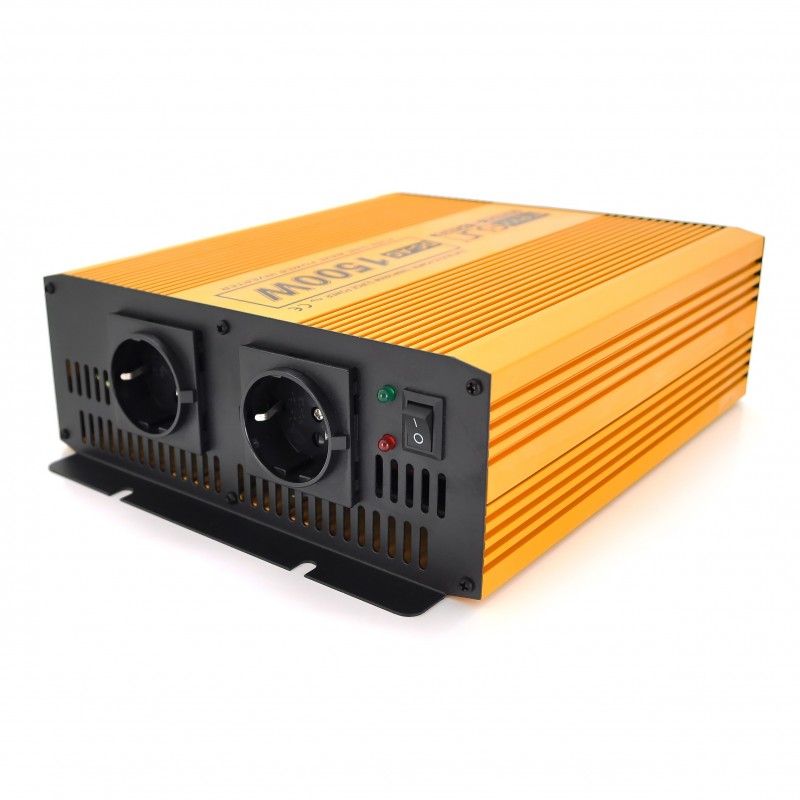 Інвертор напруги Mexxsun YX-1500W-S, 12V/220V, 1500W (29180)