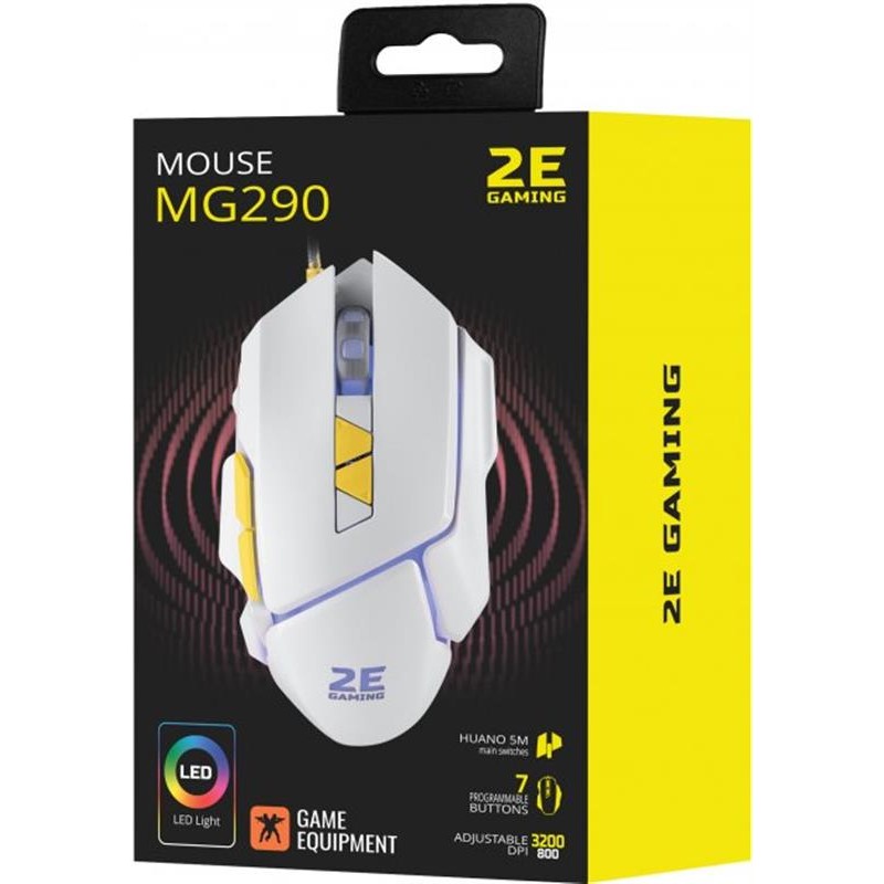 Мишка 2E Gaming MG290 LED White (2E-MG290UWT) USB