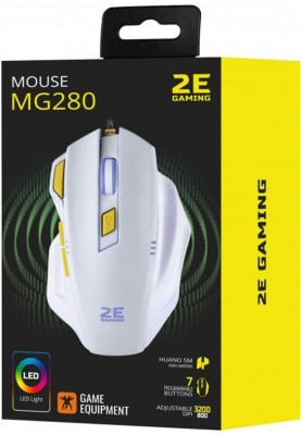 Мишка 2E Gaming MG280 LED White (2E-MG280UWT) USB