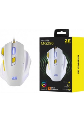 Мишка 2E Gaming MG280 LED White (2E-MG280UWT) USB