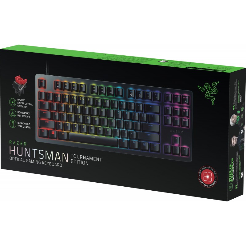 Клавиатура Razer Huntsman Tournament Ed. Intl. Red Optical Switch (RZ03-03081000-R3R1) Black USB