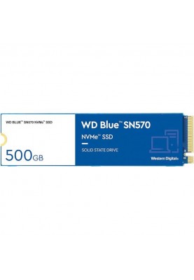 Накопичувач SSD 500GB WD Blue SN570 M.2 2280 PCIe 3.0 x4 3D TLC (WDS500G3B0C)