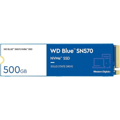 Накопичувач SSD 500GB WD Blue SN570 M.2 2280 PCIe 3.0 x4 3D TLC (WDS500G3B0C)