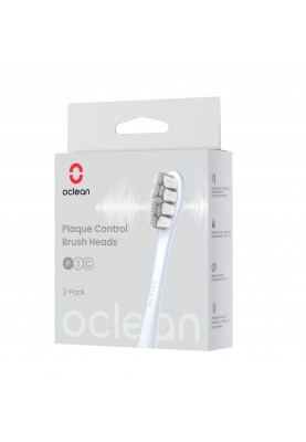 Насадка для зубної електрощітки Oclean P1C9 Plaque Control Brush Head Silver 2шт (6970810552812)