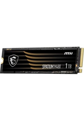 Накопичувач SSD 1TB MSI Spatium M480 M.2 2280 PCIe 4.0 x4 NVMe 3D NAND (S78-440L490-P83)