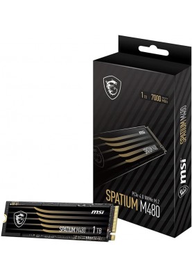 Накопичувач SSD 1TB MSI Spatium M480 M.2 2280 PCIe 4.0 x4 NVMe 3D NAND (S78-440L490-P83)