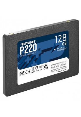 Накопичувач SSD  128GB Patriot P220 2.5" SATAIII TLC (P220S128G25)