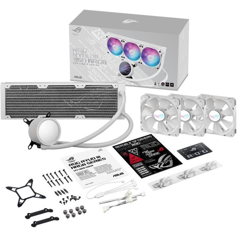 Система водяного охолодження Asus ROG Ryuo III 360 ARGB White Edition (90RC00I2-M0UAY0)