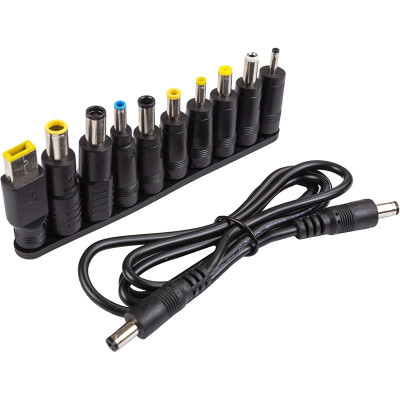 Мобільна батарея PowerPlant 30000mAh, PD 76W, DC 12-19V 10 конекторів, USB-C, USB-A QC3.0