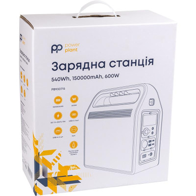 Зарядна станція PowerPlant P600W 540Wh, 150000mAh, 600W Зарядна станція PowerPlant P600W 540Wh, 150000mAh, 600W