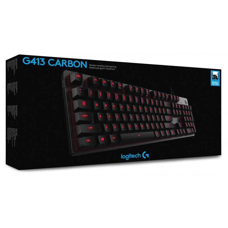 Клавiатура Logitech G413 Carbon USB (920-008310)