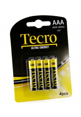 Батарейка Tecro Ultra Energy AAA/LR03 BL 4 шт