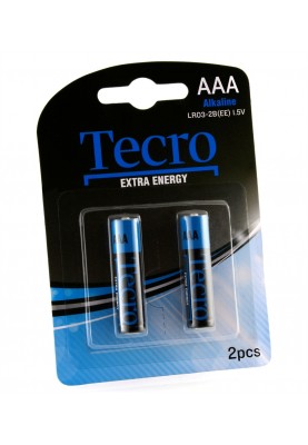 Батарейка Tecro Extra Energy Alkaline AAA/LR03 BL 2 шт