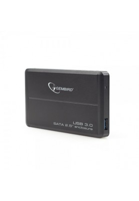 Зовнішня кишеня Gembird для підключення SATA HDD 2.5", USB 3.0, Black (EE2-U3S-2)