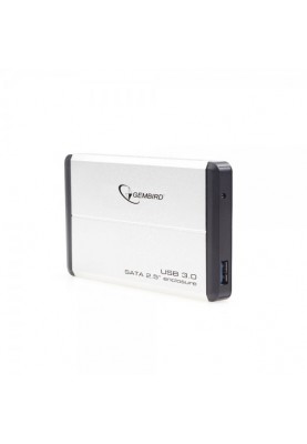 Зовнішня кишеня Gembird для підключення SATA HDD 2.5", USB 3.0, Silver (EE2-U3S-2-S)