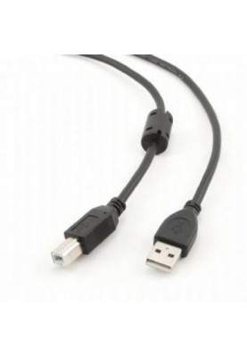 Кабель Cablexpert USB - USB Type-B V 2.0 (M/M), 4.5 м, Premium, Black (CCP-USB2-AMBM-15)