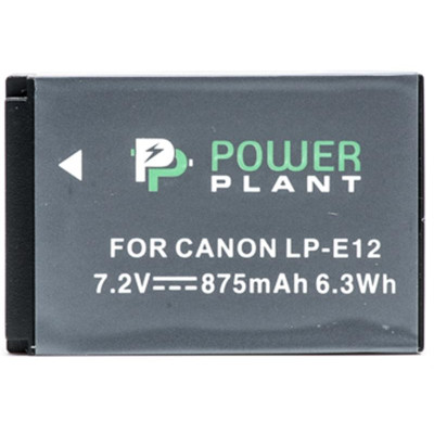 Акумулятор PowerPlant Canon LP-E12 875mAh