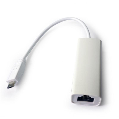 Адаптер Gembird micro USB - RJ45 (M/F) White (NIC-mU2-01)