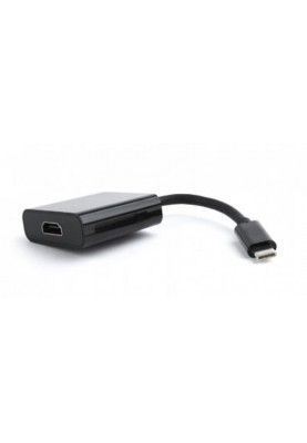 Адаптер Cablexpert USB Type-C - HDMI (M/F) (M/F), 0.15 м, чорний (A-CM-HDMIF-01)