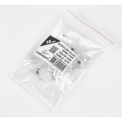 Конектор RJ 45 Cablexpert (LC-8P8C-001/10) Cat. 5e UTP із позолоченими контактами (10 шт/уп) Конектор RJ 45 Cablexpert (LC-8P8C-001/10) Cat. 5e UTP із позолоченими контактами (10 шт/уп)