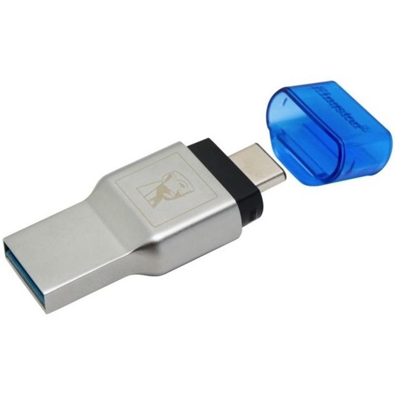 Кардрідер Kingston MobileLite Duo 3C Dual Interface USB3.1 Type-A and Type-C microSD (FCR-ML3C) Metall Casing