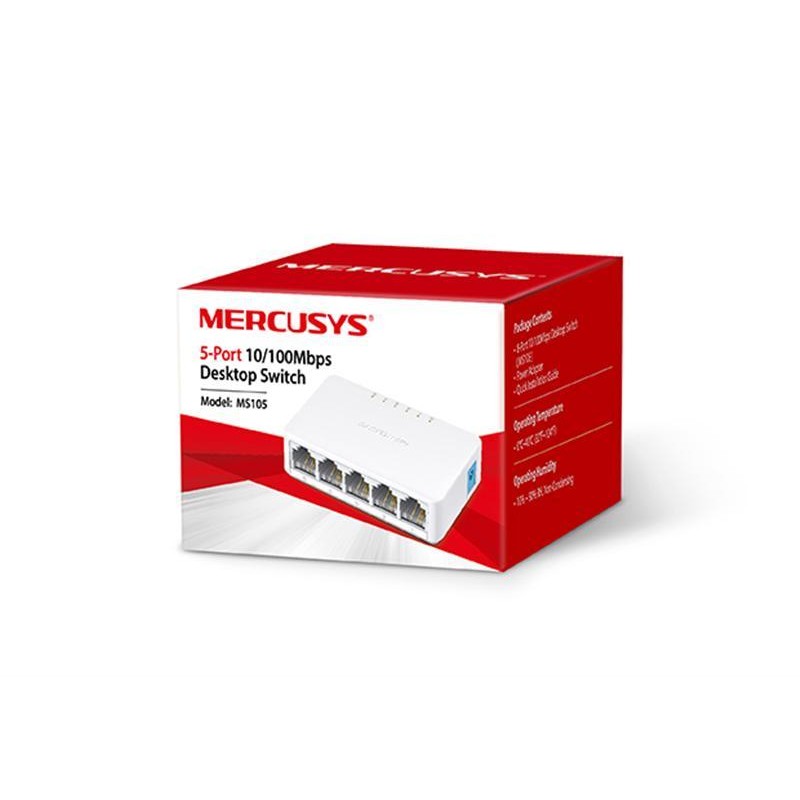 Комутатор Mercusys MS105 (5х10/100 Мбит)