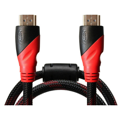 Кабель Grand-X HDMI - HDMI, (M/M), 1.5 м, Black-Red (HDN-1080P)