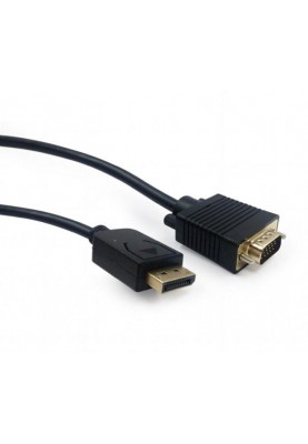 Кабель Cablexpert DisplayPort - VGA (M/M), 1.8 м, чорний (CCP-DPM-VGAM-6) пакет