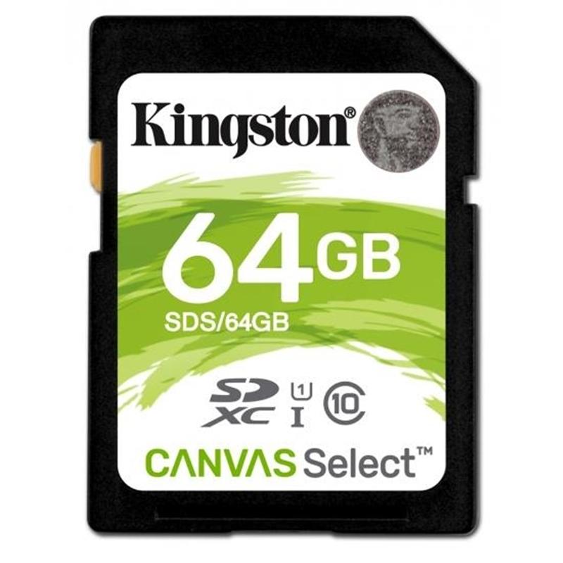 Карта пам`ятi SDXC 64GB UHS-I Class 10 Kingston Canvas Select (SDS/64GB)