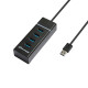 Концентратор Grand-X Travel 4хUSB3.0 Black (GH-412)