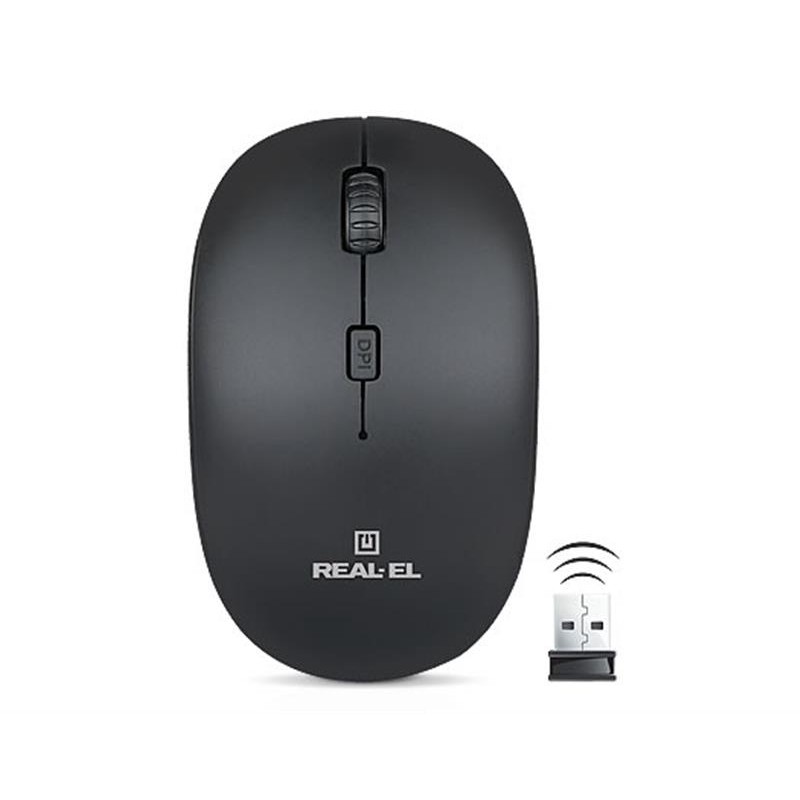 Миша бездротова REAL-EL RM-301 Wireless Black